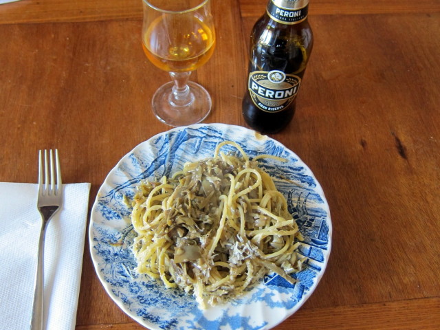 Enjoy - artichokes are the enemy of wine. Beer is a better choice