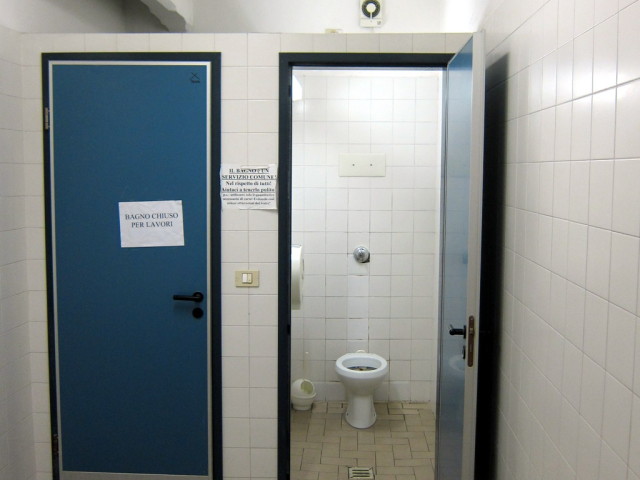 I think that same bathroom was under repair when I was here 1 1/2 years ago