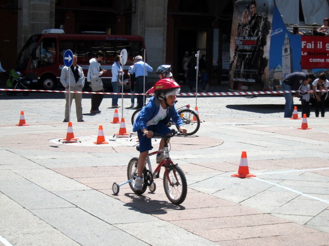 Kiddie course for bicycles