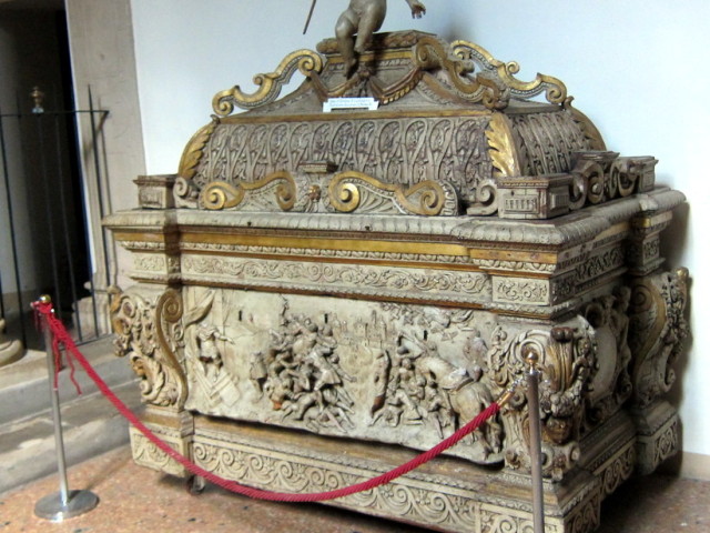 A wooden crypt in yet another religious building 