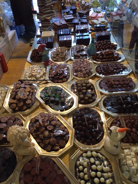 Tons of chocolate truffles