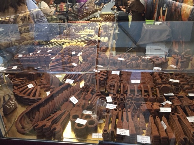 Chocolates in shape of tools 