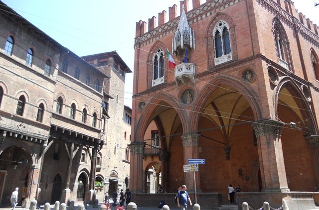 Palazzo della Mercanzie - note the very old portico on the left